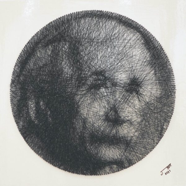 Albert Einstein string art – 61 X 61 cm Art Gallery