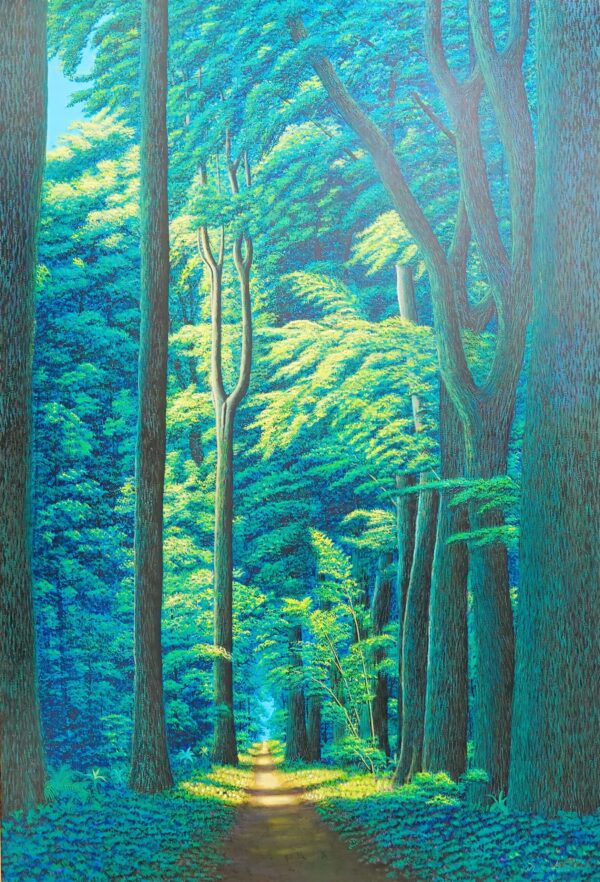 Path in the green forest – 130 x 190 cm Art Gallery