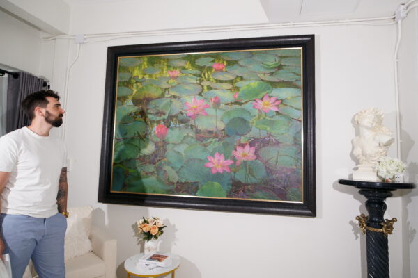 Water Lilies and Lotuses II – 200 x 150 cm – Somchai Sawangsri Art Gallery 8