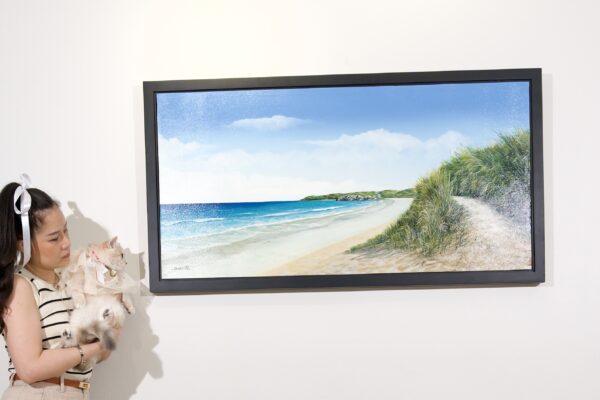 The calm at the beach – 120 X 60 cm Art Gallery