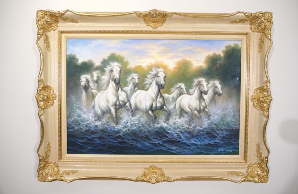 White Horses and Rivers – 90 x 60 cm Art Gallery 4