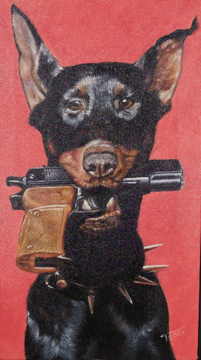 Dog Gun – 60 X 90 cm Art Gallery 4